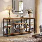 Console extensible de 70,9 pouces avec rangement, table d'entrée à 3 niveaux pour couloir