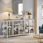Console extensible de 70,9 pouces avec rangement, table d'entrée à 3 niveaux pour couloir