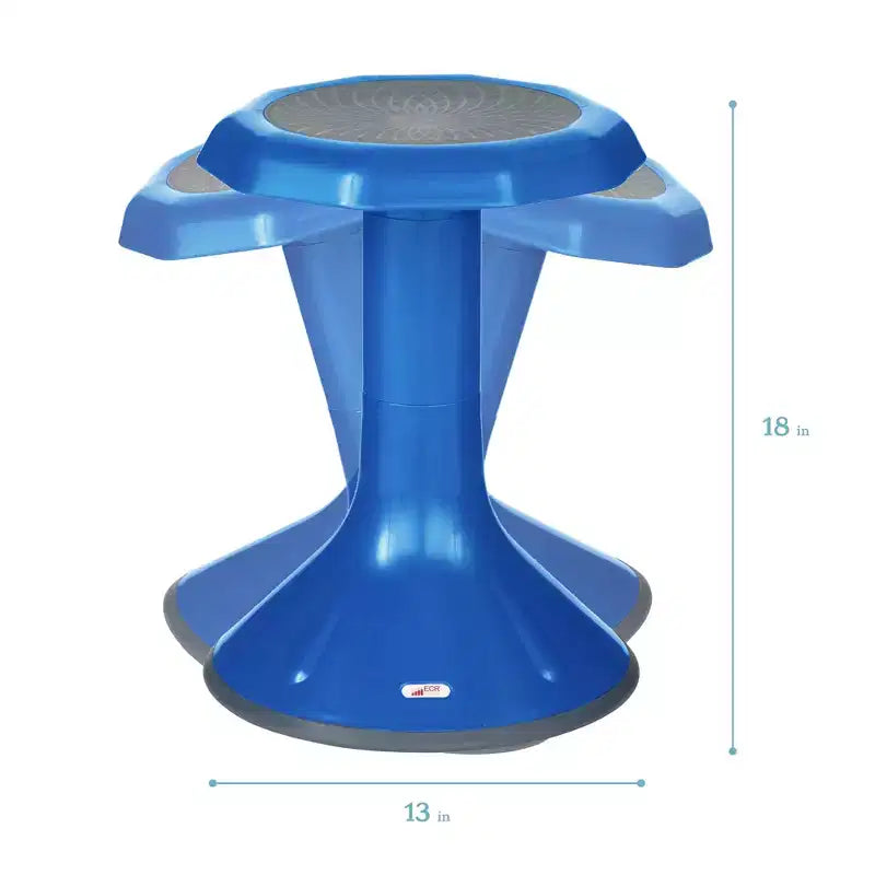 Tabouret oscillant ECR4Kids ACE Active Core Engagement, hauteur d'assise de 45,7 cm, sièges flexibles