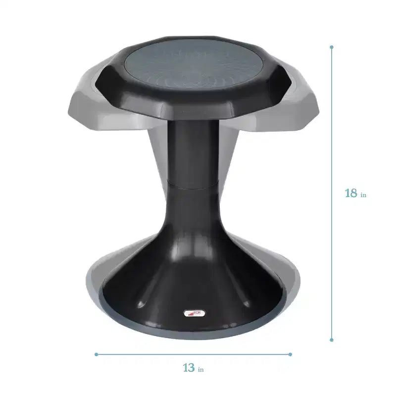 Tabouret oscillant ECR4Kids ACE Active Core Engagement, hauteur d'assise de 45,7 cm, sièges flexibles