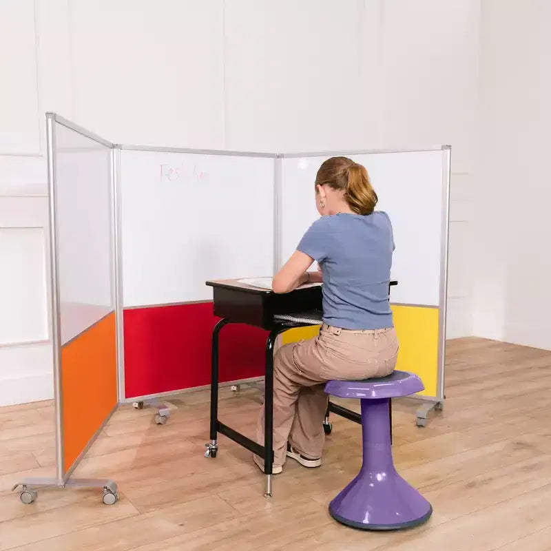Tabouret oscillant ECR4Kids ACE Active Core Engagement, hauteur d'assise de 45,7 cm, sièges flexibles
