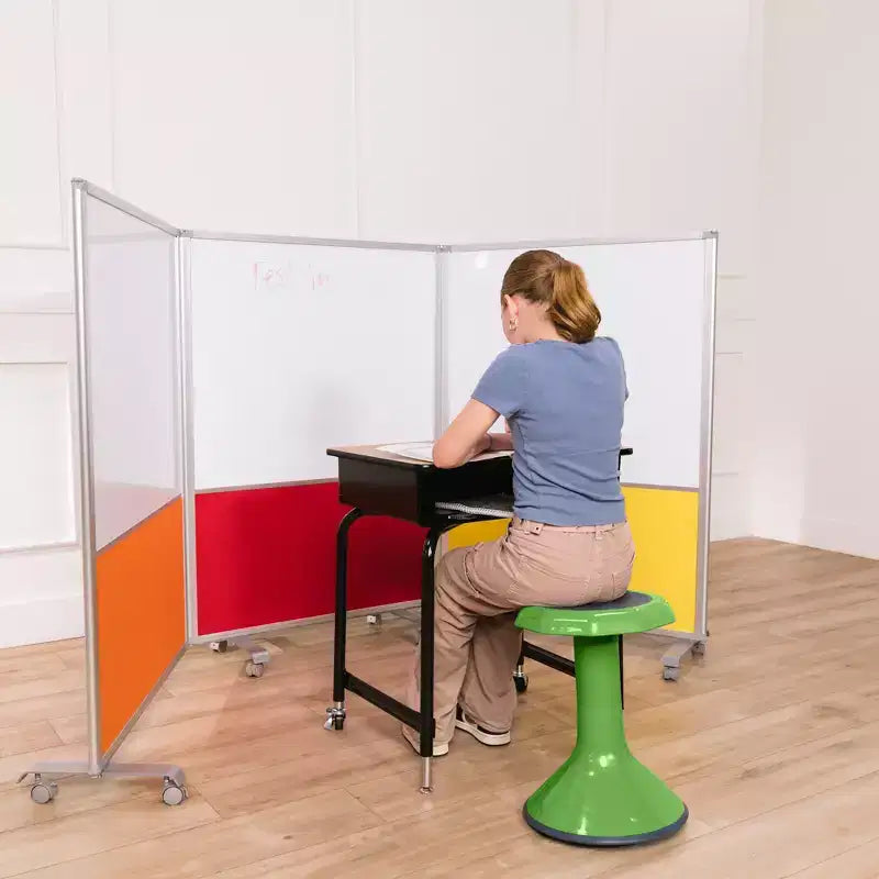 Tabouret oscillant ECR4Kids ACE Active Core Engagement, hauteur d'assise de 45,7 cm, sièges flexibles