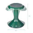 Tabouret oscillant ECR4Kids ACE Active Core Engagement, hauteur d'assise de 45,7 cm, sièges flexibles