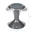 Tabouret oscillant ECR4Kids ACE Active Core Engagement, hauteur d'assise de 45,7 cm, sièges flexibles
