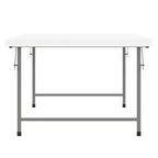 Flash Furniture Table pliante pour enfant en plastique granit blanc, 1,5 m