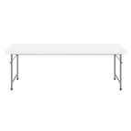 Flash Furniture Table pliante pour enfant en plastique granit blanc, 1,5 m