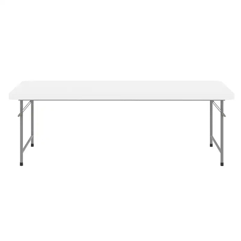 Flash Furniture Table pliante pour enfant en plastique granit blanc, 1,5 m