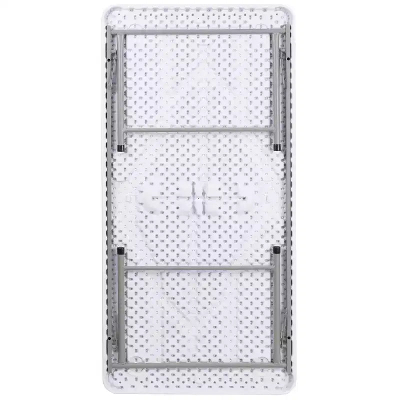 Flash Furniture Table pliante pour enfant en plastique granit blanc, 1,5 m