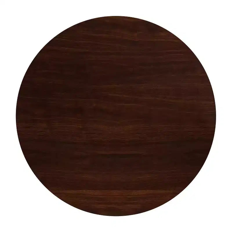 Flash Furniture Plateau de table rond en résine haute brillance de 122 cm avec rebord tombant de 5 cm d'épaisseur