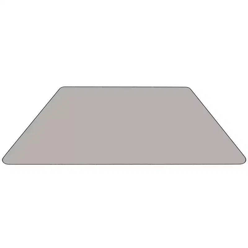 Flash Furniture Table d'activités trapézoïdale en stratifié HP de 22,5 po L x 45 po l - Pieds réglables en hauteur standard