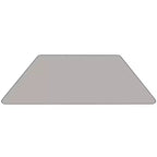 Flash Furniture Table d'activités trapézoïdale en stratifié HP de 22,5 po L x 45 po l - Pieds réglables en hauteur standard