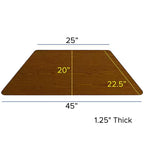 Flash Furniture Table d'activités trapézoïdale en stratifié HP de 22,5 po L x 45 po l - Pieds réglables en hauteur standard
