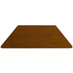 Flash Furniture Table d'activités trapézoïdale en stratifié HP de 22,5 po L x 45 po l - Pieds réglables en hauteur standard