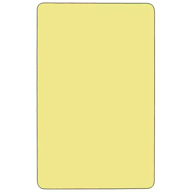 Flash Furniture Table d'activité rectangulaire en stratifié thermique de 30'' L x 48'' P - Pieds réglables en hauteur standard