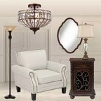 Table d'appoint en bois de cerisier rustique Kensington Hill 22 1/2 x 14 1/2 avec rangement et tiroir, porte vitrée pour salon, chambre à coucher, chevet