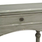 Crestview Collection Console en bois rectangulaire traditionnelle 157,5 x 40,6 cm avec tiroir Gris antique Pieds tournés Salon Maison