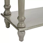 Crestview Collection Console en bois rectangulaire traditionnelle 157,5 x 40,6 cm avec tiroir Gris antique Pieds tournés Salon Maison