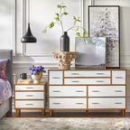 Table de chevet 3 tiroirs Lifestorey Ana Mid Century Modern