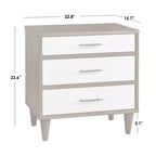 Table de chevet 3 tiroirs Lifestorey Ana Mid Century Modern