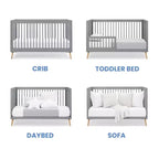 Lit de bébé convertible 4-en-1 Jordan de Delta Children