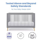 Lit de bébé convertible 4-en-1 Jordan de Delta Children
