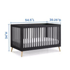 Lit de bébé convertible 4-en-1 Jordan de Delta Children