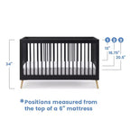 Lit de bébé convertible 4-en-1 Jordan de Delta Children