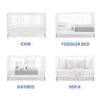 Lit de bébé convertible 4-en-1 Jordan de Delta Children