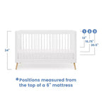 Lit de bébé convertible 4-en-1 Jordan de Delta Children