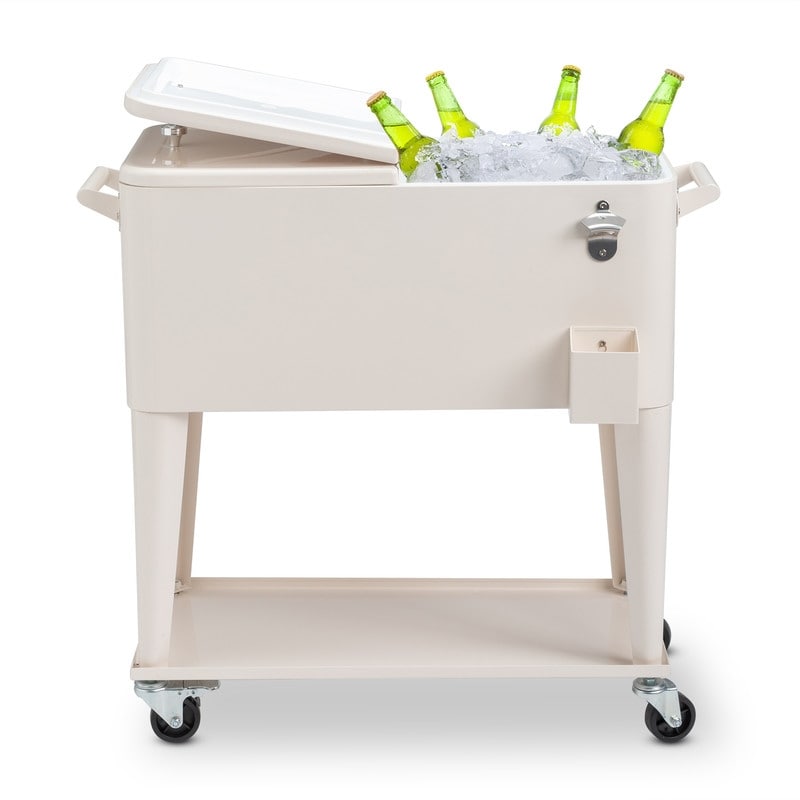 Glacière de camping 80 pintes en fer avec étagère