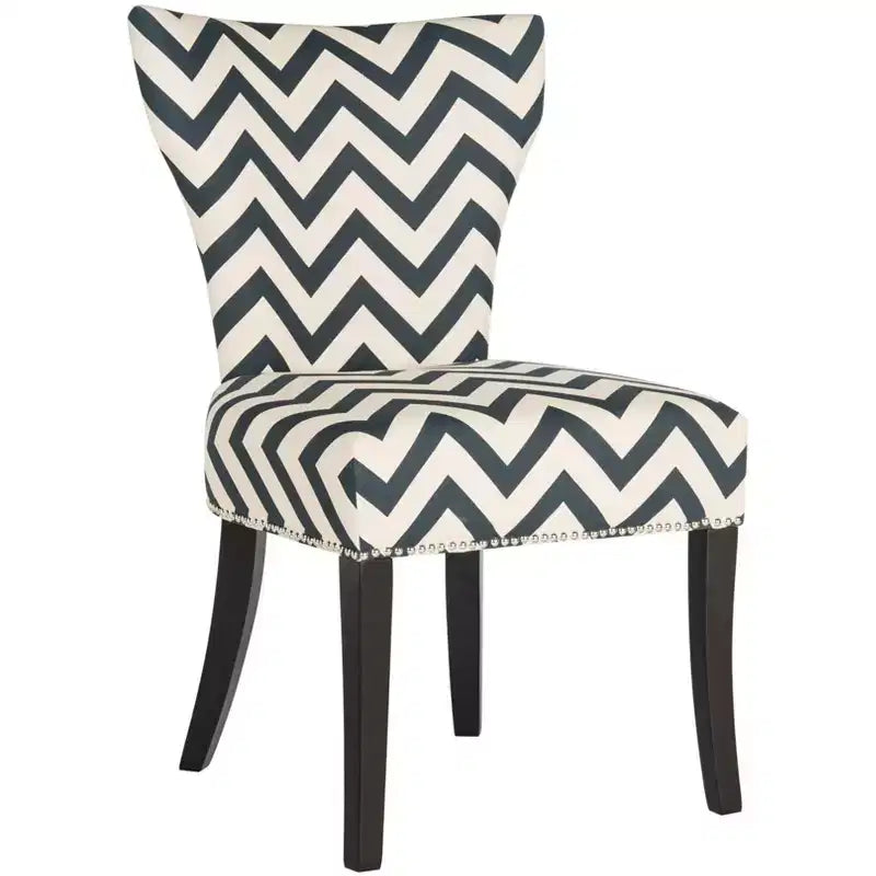 Chaise d'appoint Jappic Ring - Lot de 2 - MCR4721 - Marine/Blanc - Safavieh Couture
