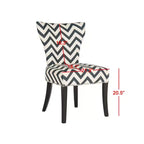 Chaise d'appoint Jappic Ring - Lot de 2 - MCR4721 - Marine/Blanc - Safavieh Couture