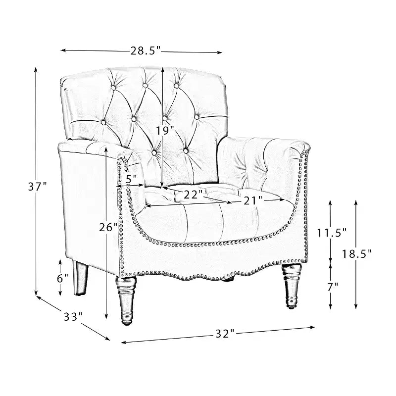 Lot de 2 fauteuils Enrique en cuir véritable avec dossier capitonné | ART OF LIVING DESIGNS