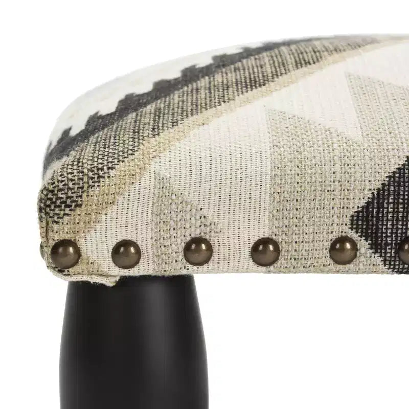 Repose-pieds Makalo - MCR4597 - Ikat/Noir - Safavieh