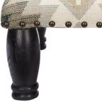Repose-pieds Makalo - MCR4597 - Ikat/Noir - Safavieh