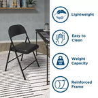 Chaise pliante en vinyle SmartFold de COSCO
