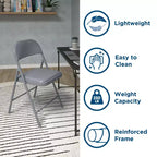 Chaise pliante en vinyle SmartFold de COSCO