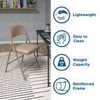Chaise pliante en vinyle SmartFold de COSCO