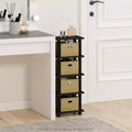 Furinno 5-Tier Multi-Functional Storage Shelves Display Rack Bookcase for Bathroom&Living room&Home office&Kitchen,Espresso