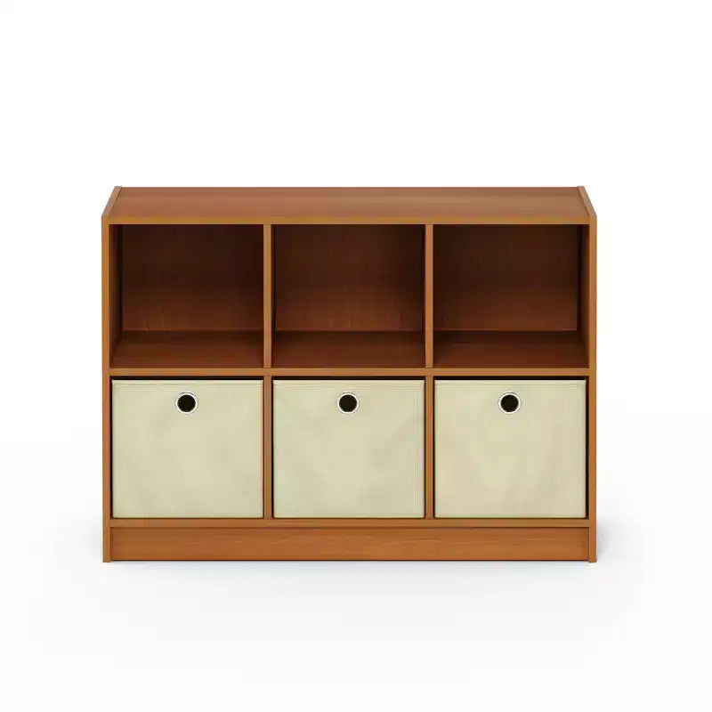 Étagère de rangement avec 3 cubes et 3 tiroirs amovibles Furinno