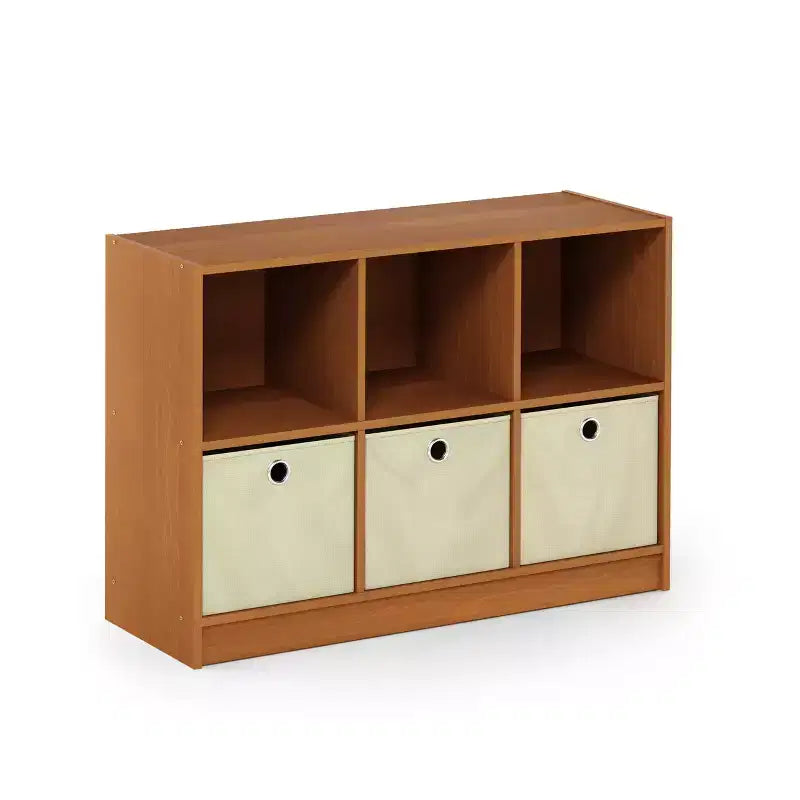 Étagère de rangement avec 3 cubes et 3 tiroirs amovibles Furinno