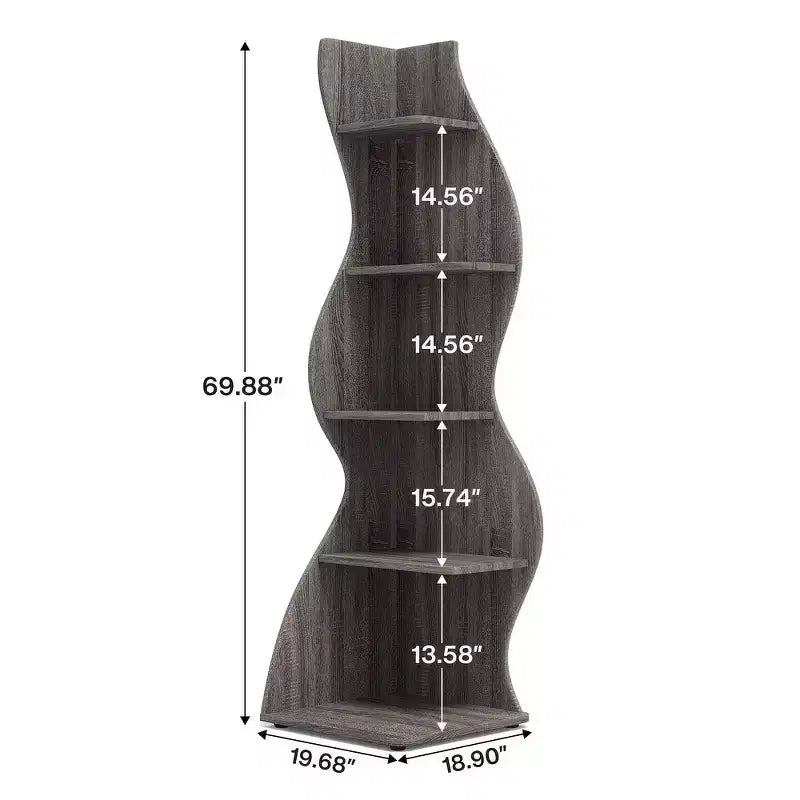 Étagère d'angle Lantine 70 à 5 niveaux