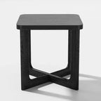 Dovelina Table d'appoint rectangulaire effet bois pour salon Petite table de bout