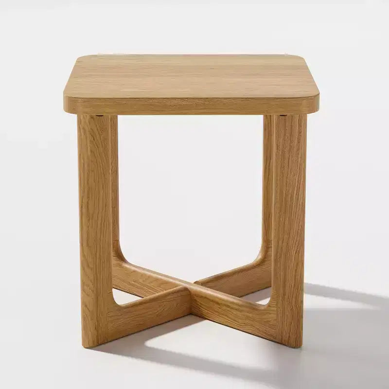 Dovelina Table d'appoint rectangulaire effet bois pour salon Petite table de bout