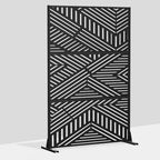Dovelina Metal Outdoor Privacy Screen Freestanding Patio Decorative Screens