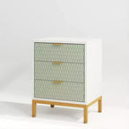 Tribesigns 3-Drawer Nightstand, Bedside Table with Storage Drawer