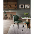 VASAGLE Collection EKHO - Lot de 2 tabourets de bar, tabourets de bar pivotants hauteur comptoir avec dossier, cuir synthétique avec surpiqûres