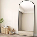 Miroir décoratif mural arqué à cadre métallique moderne Dovelina