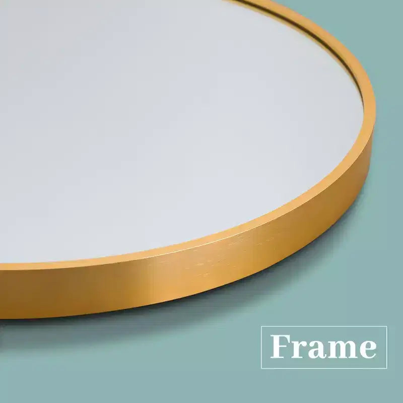 Miroir décoratif mural arqué à cadre métallique moderne Dovelina