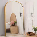 Dovelina Modern Metal Frame Arched Mirror Decorative Wall Mirror